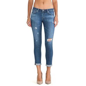 NWT Adriano Goldschmied Stilt Roll-up in 18 Years Flyaway Crop Stretch Jeans 31